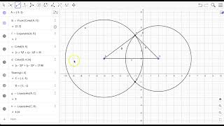 Konstruer trekant i Geogebra med 3 kendte sider [upl. by Aiker]