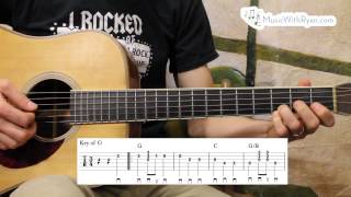 Away in a Manger  Guitar Lesson [upl. by Koloski]