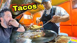 NEXT LEVEL Mexican Street TACOS  Deep fried quotFlautasquot  Pickled Pork Feet quotPatitas De Puercoquot [upl. by Sisenej]