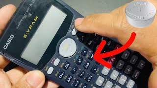 How To Replace Calculator Battery  Casio Scientific Calculator Battery Replacement Step by Step [upl. by Rufena347]