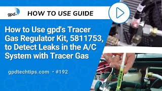 Detect Leaks in the AC System with Tracer Gas [upl. by Nicolea836]