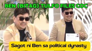 Ben Tulfo files Certificate of Candidacy on Day 5 at Manila Hotel bentulfo bitag philippines [upl. by Clite500]