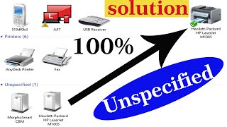 How to do Unspecified Device Printer Set As Default  Fix Problem Solution Printer Set as Default [upl. by Roger928]