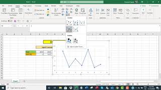 Draw vertical line chart in Excel [upl. by Ion]