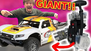 GIANT RC Car gets MASSIVE Race Engine 6x power [upl. by Doyle]