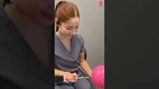 Doctors injection Balloon test  doctor balloon facts factsinhindi trending [upl. by Namaj]