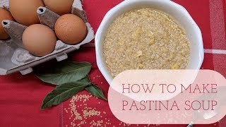 How To Make Pastina Soup  Cara Di Falco  Caras Cucina [upl. by Modeerf]