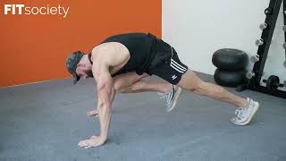 Mountain Climbers with voice explanation  Abs amp Core Fitness Exercise [upl. by Joly841]