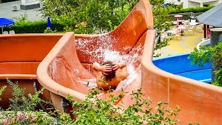 Aquaréna Mogyoród  Red HighSpeed Flume Waterslide Onride POV [upl. by Ap]