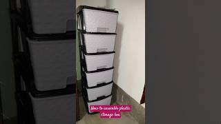 How to assemble plastic storage box in a simple way ☺️ flipkart storagebox ytubeshorts [upl. by Ping341]