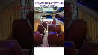 12 SEATER TEMPO TRAVELLER RENTAL CHENNAI CALL US 91 7550147476 91 7550147486 carrental luxury [upl. by Heidi]