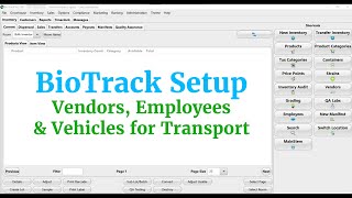 BioTrack Setup Initial Setup for Transfers [upl. by Itnahs]