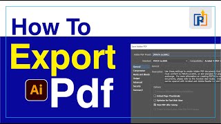 How to Export as PDF in illustrator 2024 [upl. by Yniffit]