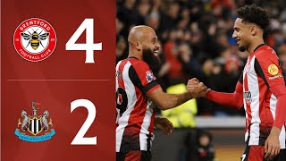 Wissa Mbeumo Collins and Schade on target 🔥  Brentford 42 Newcastle  Premier League Highlights [upl. by Jennings]