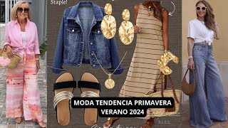 MODA TENDENCIA VERANO 2024 TERMINA EL VERANO MODERNAS CON LAS ÚLTIMAS TENDENCIA y NOVEDADES [upl. by Fakieh878]