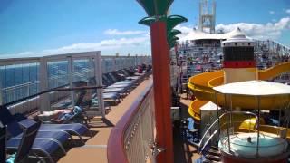 Walking around Pool area of Norwegian Star Cruise Ship on Baltic Sea [upl. by Audrie193]