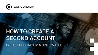 How to create a second account in the Concordium Mobile Wallet [upl. by Ahtar]