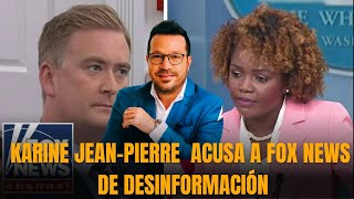 Sánchez GRASS explota contra Karine JeanPierre tras acusar a FOX NEWS de desinformación [upl. by Rene]