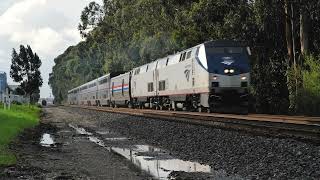 Amtraks California Zephyr Accelerating Through Berkeley [upl. by Kain]