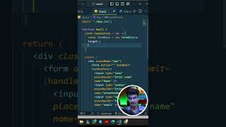 Form handling in REACT  Production approach programming coding react [upl. by Gable]