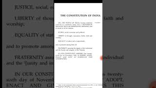 Preamble of Indian Constitution [upl. by Rodmun]