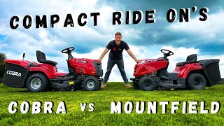 Compact Ride Ons We Compare the NEW COBRA LT86HRL vs Mountfield [upl. by Htebirol563]