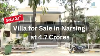 Villa for Sale in Narsingi Hyderabad at 47 Crores  Sold Out [upl. by Darian]