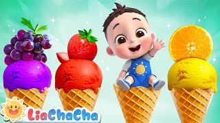 Ice Cream Truck Song  Fruit Ice Cream for Babies  Kids Songs amp Nursery Rhymes  LiaChaCha [upl. by Aehsel]