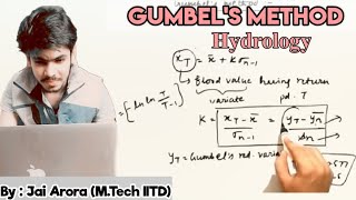 Gumbels method in Hydrology for flood estimation  Flood Routing  GATE 2022 [upl. by Ribble]