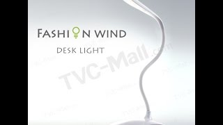 Fashion Adjustable Wind LED Desk Light Reading Lamp Night Lighting  TVC Mall [upl. by Houser10]