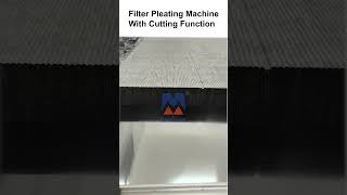 Filter Paper Knife Pleating Machine [upl. by Hanafee]