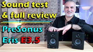 PreSonus Eris E35 Studio Monitors Sound test full review likes amp dislikes [upl. by Suelo]