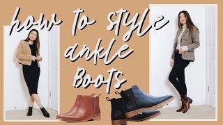 HOW TO STYLE ANKLE BOOTS FOR FALL  by Chloe Wen [upl. by Llenal81]