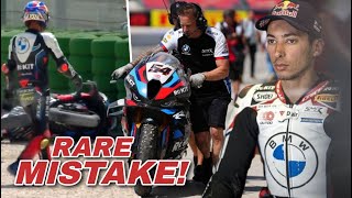 REVEALED Toprak Razgatlioglu Explained His Crash in Misano WorldSBK FP2 toprakrazgatlıoğlu sbk [upl. by Wandy763]