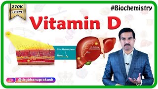 Vitamin D calciferol Sources Synthesis Metabolism Functions Deficiency  Usmle biochemistry [upl. by Cathyleen]