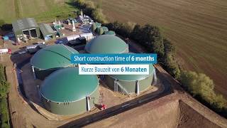 Massive anaerobic digestion plant in UK with biomethane injection [upl. by Ainoloppa]