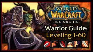 Classic WoW Warrior Leveling Guide 20 Talents Weapon Progression Rotation Tips amp Tricks [upl. by Nyraa]