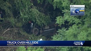 Truck over hillside in Munhall [upl. by Hermann]