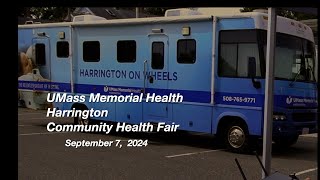 UMass Memorial Health  Harrington Community Health Fair  972024 [upl. by Urion]