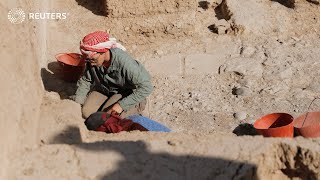 Archeologists excavate Iraq’s ancient city of Nineveh [upl. by Eniksre231]