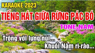 Tiếng Hát Giữa Rừng Pác Bó Karaoke Tone Nam Nhạc Sống gia huy karaoke [upl. by Patten271]