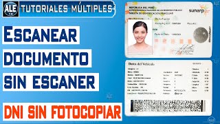 Como Escanear Un Documento De Identidad SIN ESCÁNER – Editarlo En Word y Convertirlo A PDF [upl. by Eidod437]