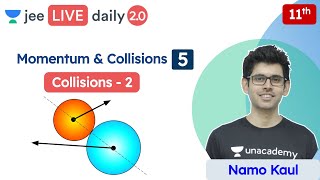 JEE Momentum amp Collisions L5  Oblique Collision  Class 11  Unacademy JEE  Physics  Namo Kaul [upl. by Nosyk]