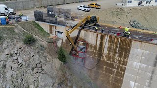 Hydrodemolition at Gross Dam [upl. by Dietz]