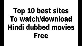 hindi dubbed movies sites [upl. by Vasiliu]