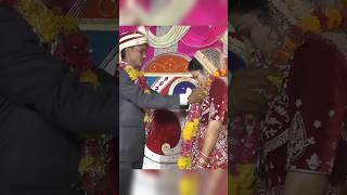 Indian Wedding Video Village🥰 दूल्हा दुल्हन ने डाली एक दूसरे को वरमाला shorts trending varmala [upl. by Tik128]