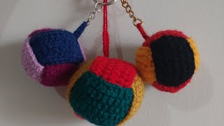 Crochet Ball Keychain [upl. by Oidivo]