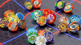 ALL STAMINA BEYBLADES Season 16 Epic Marathon Battle in ANIME STADIUM  Beyblade Burst [upl. by Cindi]