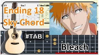 Guitar Tab  Bleach Ending 18 Sky Chord Otona Ni Naru Kimi e  Shion Tsuji OST Fingerstyle Anp [upl. by Cliffes]