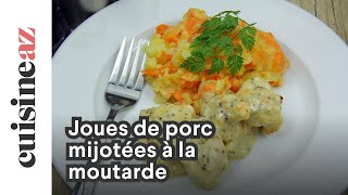 Joues de porc mijotées à la moutarde [upl. by Packston]